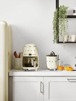 Best Smeg Machine à café filtre 50's Style Blanc crème, haute brillance