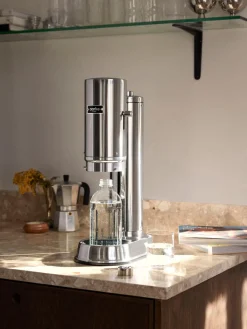 Hot Aarke Machine à soda Carbonator Pro Couleur argentée, haute brillance