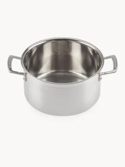 Online LE CREUSET Marmite en acier inoxydable 3 plis avec couvercle Move
