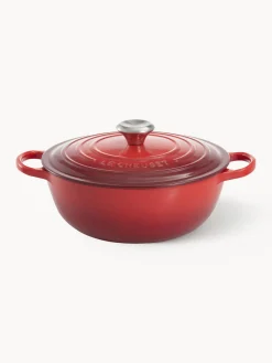 Outlet LE CREUSET Marmite en fonte émaillée Signature Collection Tons rouges, argenté