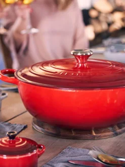 Outlet LE CREUSET Marmite en fonte émaillée Signature Collection Tons rouges, argenté