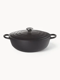 Clearance LE CREUSET Marmite en fonte émaillée Signature Collection Noir, argenté