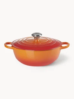 Discount LE CREUSET Marmite en fonte émaillée Signature Collection Orangé, argenté