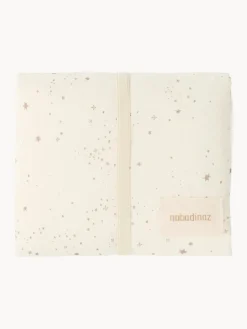 Outlet Nobodinoz Matelas à langer en coton bio Stories Blanc cassé, beige