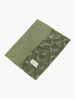 Fashion Nobodinoz Matelas à langer en coton bio Zen Vert foncé, blanc cassé