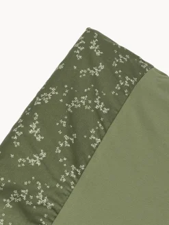 Fashion Nobodinoz Matelas à langer en coton bio Zen Vert foncé, blanc cassé