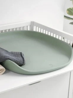 New Sebra Matelas à langer Pusle Pur Vert sauge