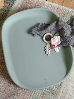 New Sebra Matelas à langer Pusle Pur Vert sauge