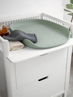 New Sebra Matelas à langer Pusle Pur Vert sauge