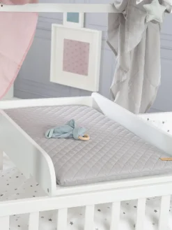 New Roba Kids Matelas à langer Style Blanc, gris clair