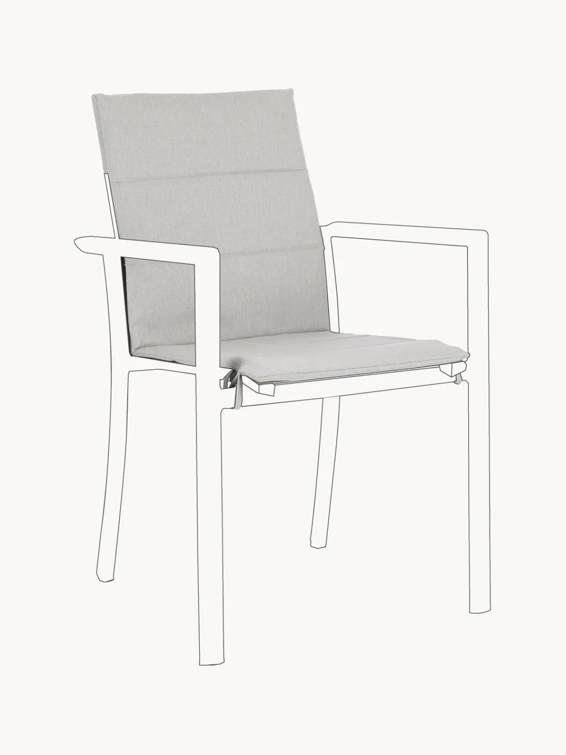Outlet Bizzotto Matelas de chaise d'extérieur Konnor