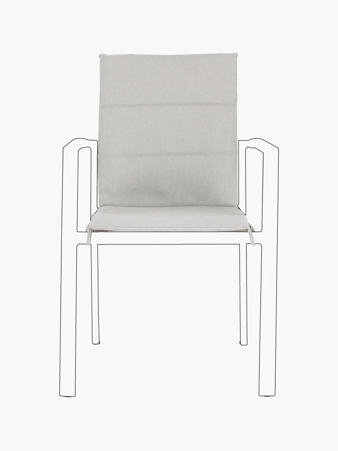 Outlet Bizzotto Matelas de chaise d'extérieur Konnor