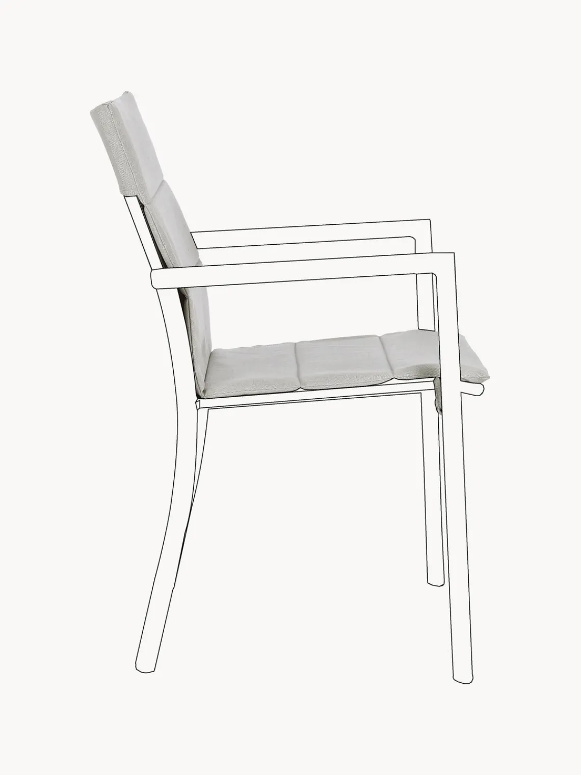 Outlet Bizzotto Matelas de chaise d'extérieur Konnor