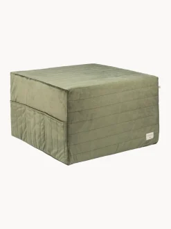 Outlet Nobodinoz Matelas en velours Sleepover Vert olive