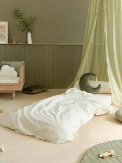 Outlet Nobodinoz Matelas en velours Sleepover Vert olive