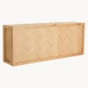 Discount Hübsch Meuble à chaussures en bois avec motif à chevrons Herringbone
