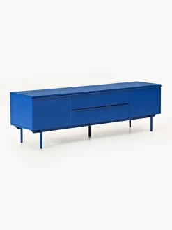 Clearance Westwing Collection Meuble bas en bois Elona Bleu roi, mat