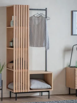 Clearance Westwing Meuble d'entrée en bois Okayama