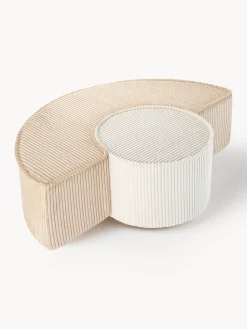 Online Wigiwama Meubles de jeu en velours côtelé Arch, 2 élém. Velours côtelé beige, blanc
