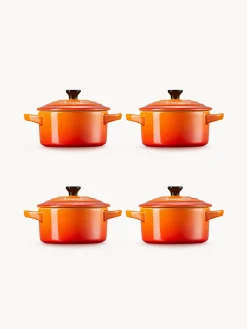 Online LE CREUSET Mini-cocottes Cocotte Mini, 4 pièces Orangé, noir