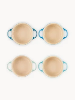 New LE CREUSET Mini-cocottes Cocotte Mini, 4 élém. Tons bleus, noir