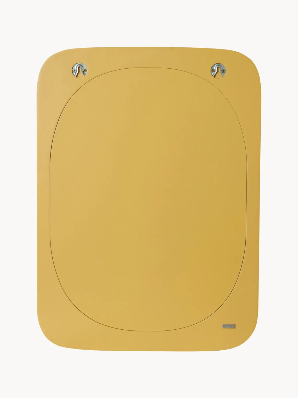 Sale HKLIVING Miroir mural artisanal Curve Jaune moutarde