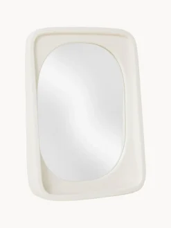 Hot HKLIVING Miroir mural fait main Curve Blanc cassé