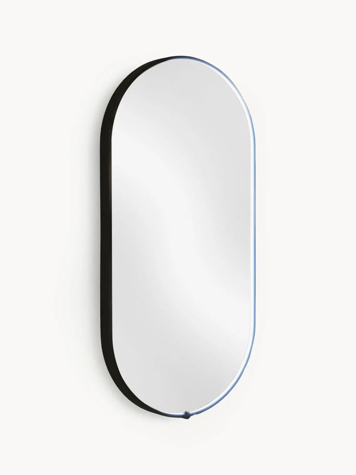 Outlet Vanita&Casa Miroir mural LED ovale Avior Noir
