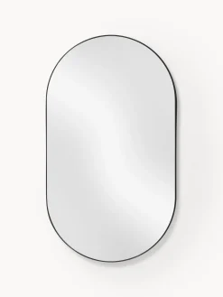 Best Westwing Collection Miroir mural ovale Lucia Noir