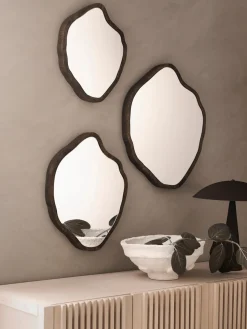 Clearance Ellos Home Miroirs muraux de forme organique Bello, 3 pièces