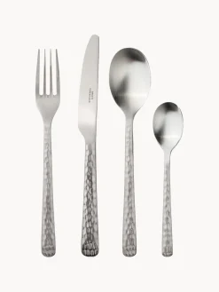 Outlet Broste Copenhagen Ménagère avec manche martelé Hune, 4 personnes (16 élém.)