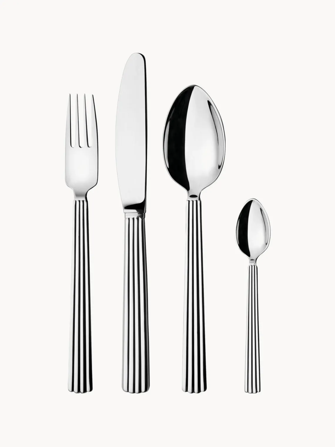 Outlet GEORG JENSEN Ménagère en acier inoxydable poli Bernadotte, tailles variées