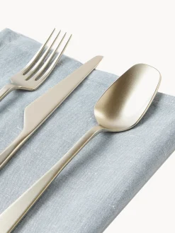 Sale knIndustrie Ménagère en acier inoxydable Zest, 6 personnes (24 élém.) Argenté, mat, ton champagne