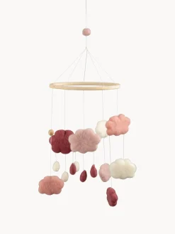 Best Sebra Mobile pour bébé artisanal Clouds Tons roses