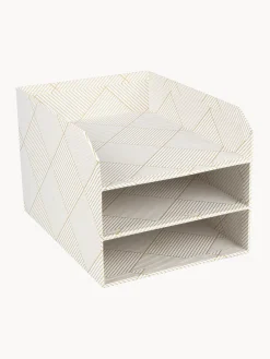 New Bigso Box of Sweden Modules de classement Trey Blanc cassé, doré