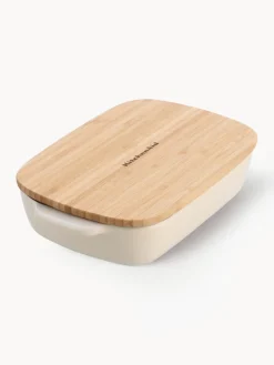 Fashion KitchenAid Moule à four avec couvercle en bambou Spatia Beige clair