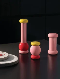 Outlet ALESSI Moulin à épices Twergi Rose, transparent