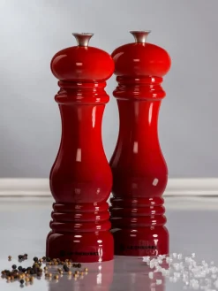 Sale LE CREUSET Moulin à poivre avec broyeur en céramique Creuset Tons rouges haute brillance, argenté