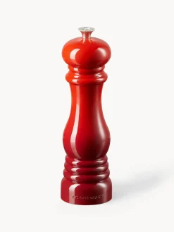 Hot LE CREUSET Moulin à sel avec broyeur en céramique Creuset Tons rouges haute brillance, argenté