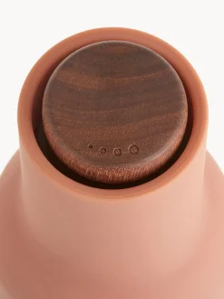 Clearance Audo Copenhagen Moulin à sel et à poivre design avec couvercle en noyer Bottle Grinder, 2 élém. Pêche, vieux rose, bois de noyer