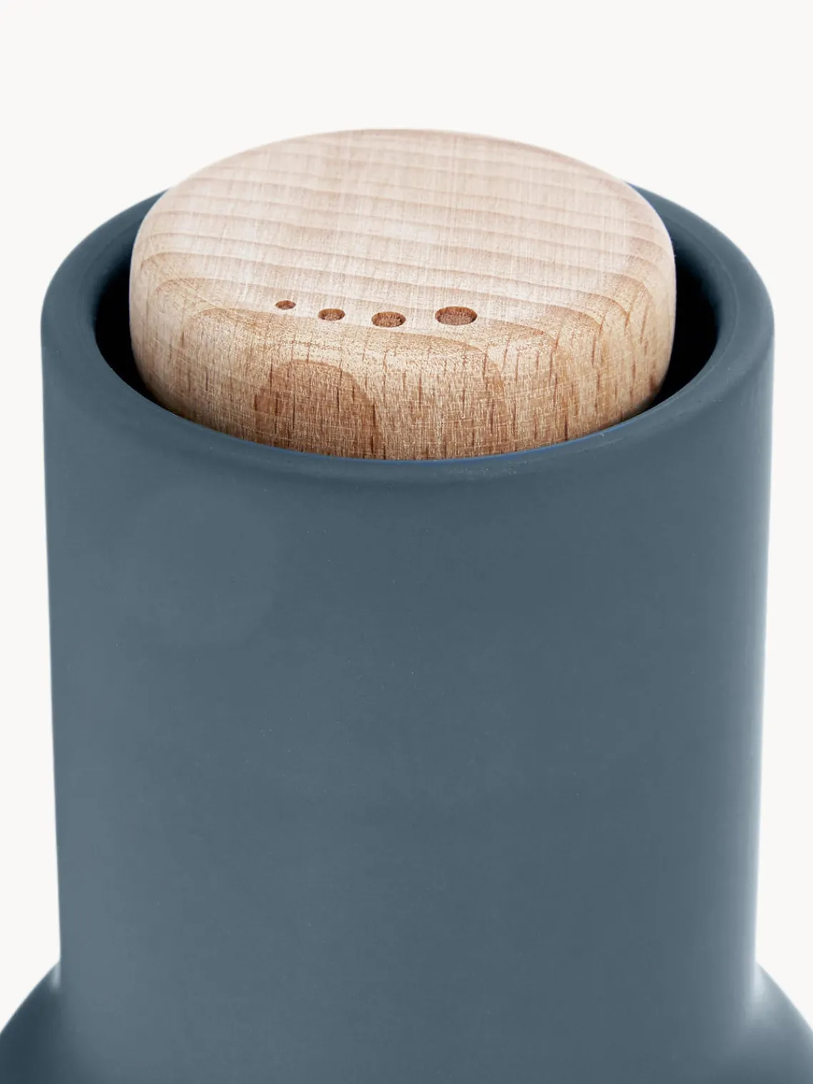 New Audo Copenhagen Moulin à sel et à poivre design avec couvercle en hêtre Bottle Grinder, 2 élém. Bleu foncé, bleu ciel, bois de hêtre