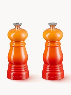 Online LE CREUSET Moulins à sel et à poivre avec broyeur en céramique Creuset, 2 élém. Orangé haute brillance, argenté