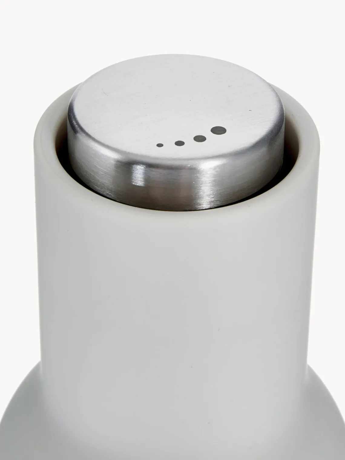 Clearance Audo Copenhagen Moulins à sel et à poivre design avec couvercle en acier inoxydable Bottle Grinder, 2 élém. Anthracite, gris clair, argenté