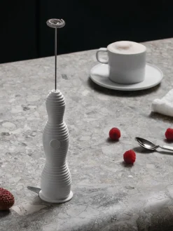 Discount ALESSI Mousseur à lait mobile Pulcina Blanc