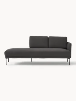 Best Westwing Collection Méridienne Fluente Tissu anthracite