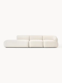 Best Westwing Collection Méridienne modulable XL Sofia Tissu blanc crème