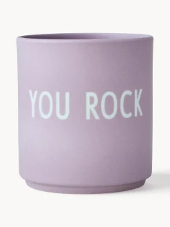 Sale DESIGN LETTERS Mug design Favourite YOU ROCK Lilas (You rock)