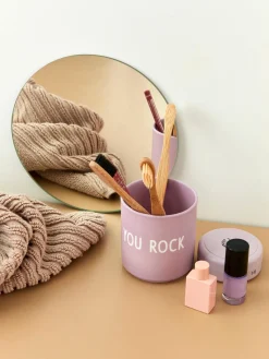 Sale DESIGN LETTERS Mug design Favourite YOU ROCK Lilas (You rock)