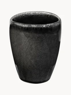 Discount Broste Copenhagen Mugs artisanaux Nordic Coal, 6 pièces Noir, chiné