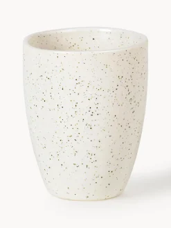 Clearance Broste Copenhagen Mugs artisanaux Nordic Vanilla, 6 pièces Blanc crème, moucheté